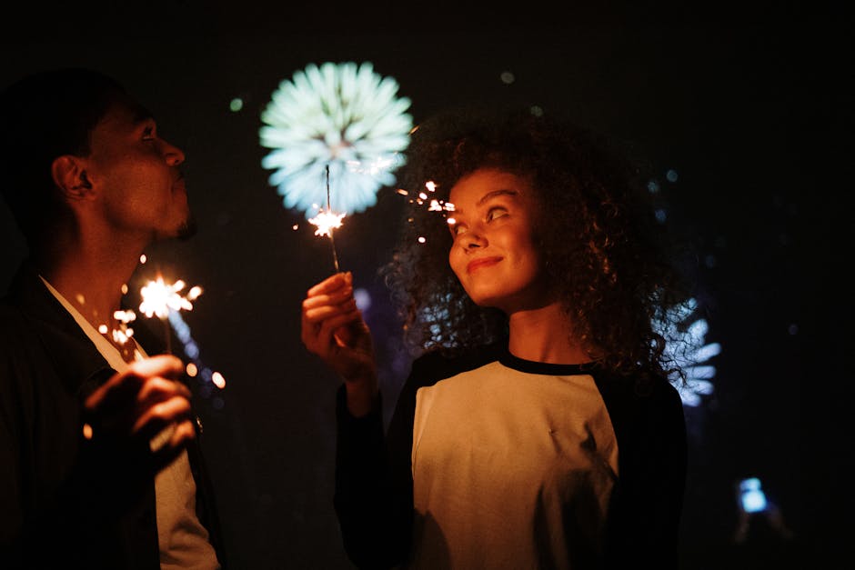 2 : img_0 - People celebrating mortgage approval with sparklers